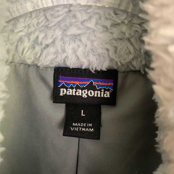 Patagonia Los Gatos Fleece Vest Gray Sherpa Large - Picture 4 of 8